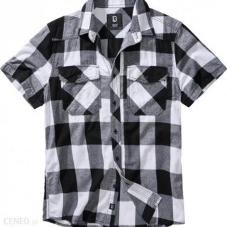 Brandit Checkshirt halfsleeve white-black - XXL