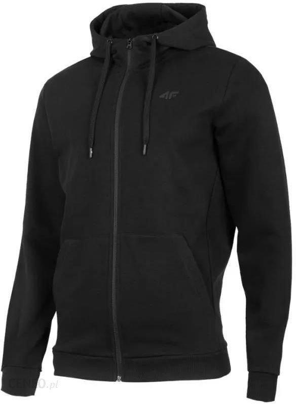 Rozpinana bluza męska z kapturem 4F H4L22 BLM353 Czarny S