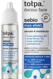 Tolpa Dermo Face Sebio Max Effect Serum 4 Molekuły 20 Ml